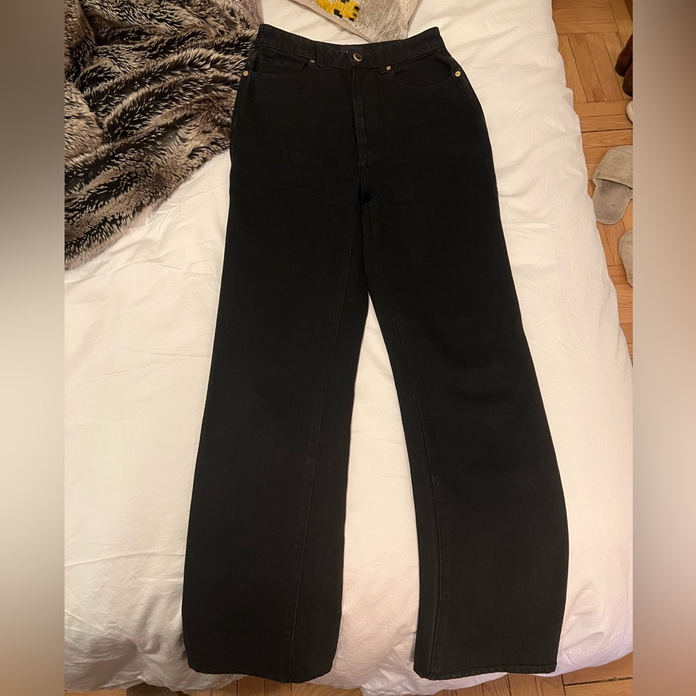 Khaite Danielle Jeans Size 27 Black